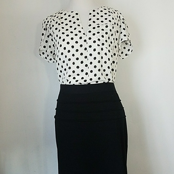 Pixley Tops - Sold Polka Dot Tulip sleeve blouse XS Pixley